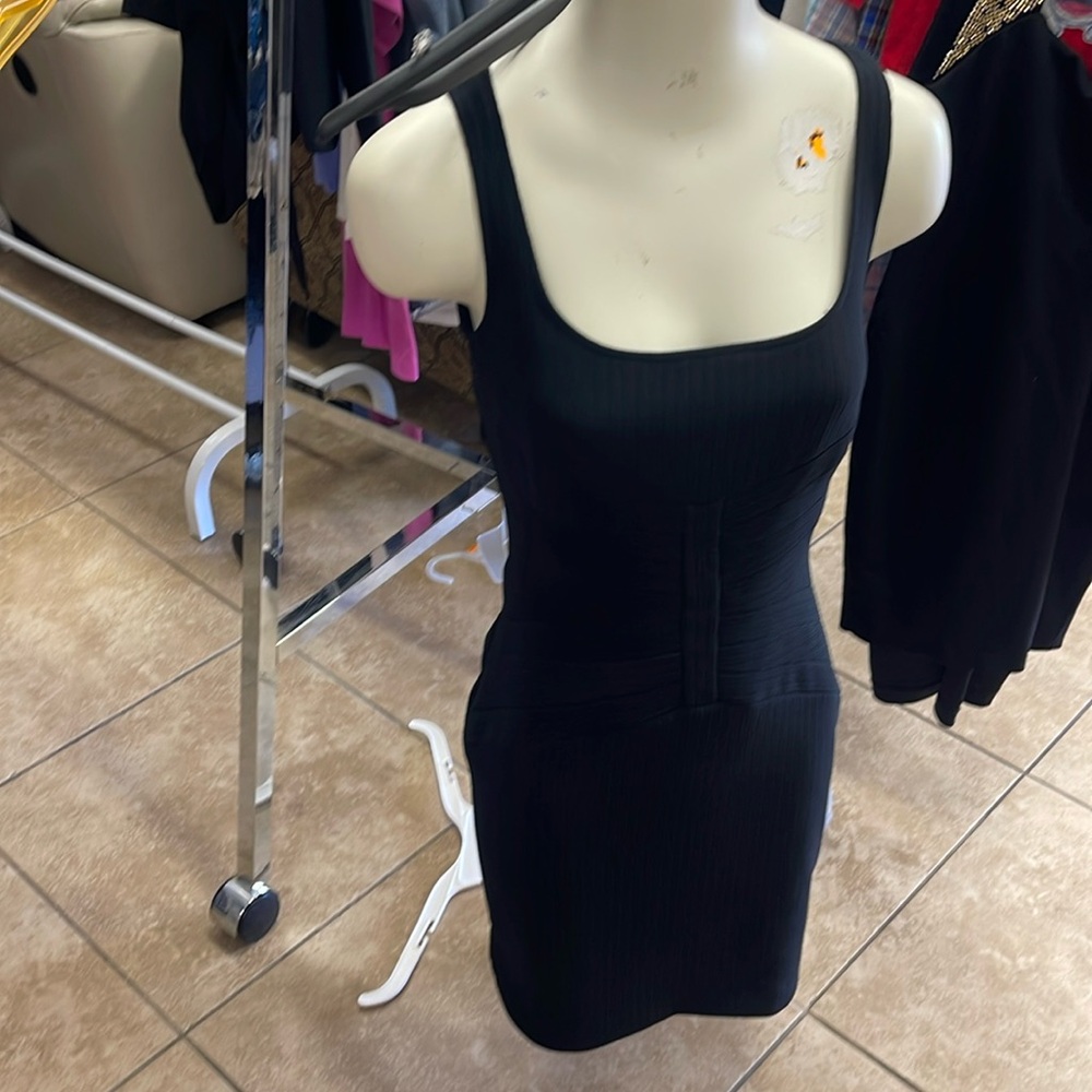 Women’s mini black dress